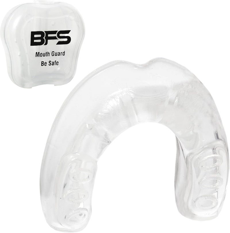 BFS IMPEX Sports Mouth Guard for Kids,Youth,Boys,Girls,Child Teen Mouthguard with Case (BPA Free) for Boxing, Martial Arts,MMA Karate,Lacrosse,Football,Soccer and All Contact Sports (Crystal) - Image 1